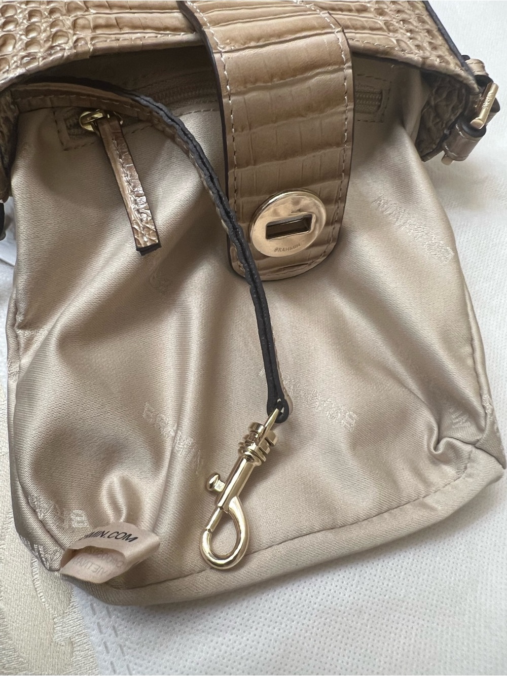 Brahmin Croc-Embossed Crossbody NWT - Picture 13 of 15